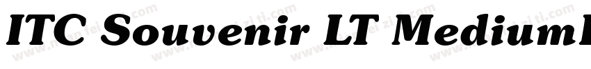 ITC Souvenir LT MediumItalic字体转换